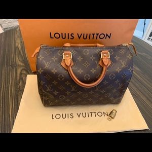 Louis Vuitton speedy 30 color brown.